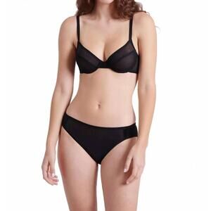 NEW ARAKS tove mid-rise mesh panty in black